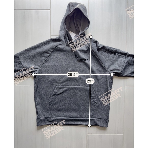 Nike Mens Therma-Fit Training Hoodie Fleece Pullover Size XL Gray DQ4834-071 - Picture 8 of 9